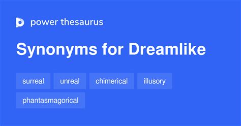 dreamlike synonym|More.